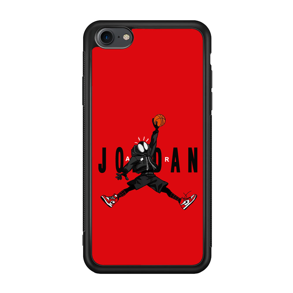 Spiderman Air Jordan iPhone SE 2020 Case-Mobile Phone Case-Rubber Black (2D Case)-Altracase
