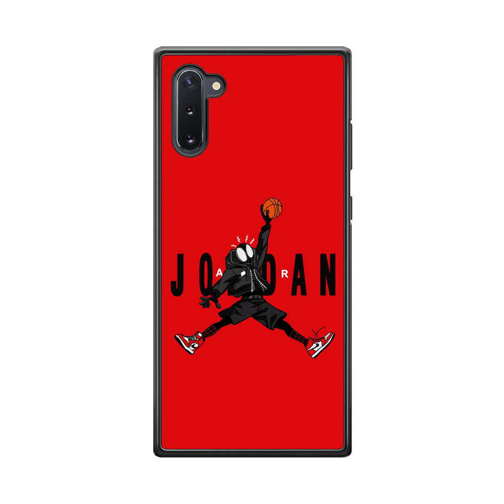 Spiderman Air Jordan Samsung Galaxy Note 10 Case-Mobile Phone Case-Rubber Black (2D Case)-Altracase