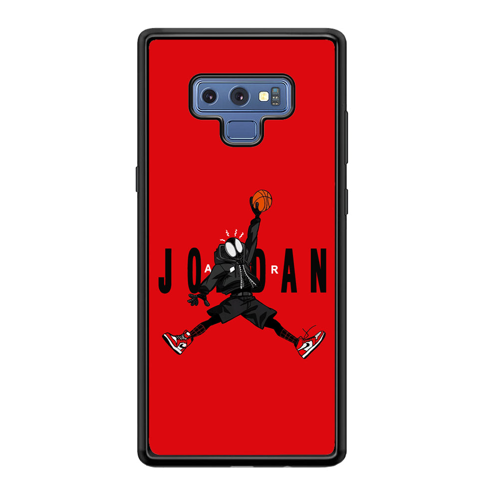 Spiderman Air Jordan Samsung Galaxy Note 9 Case-Mobile Phone Case-Rubber Black (2D Case)-Altracase