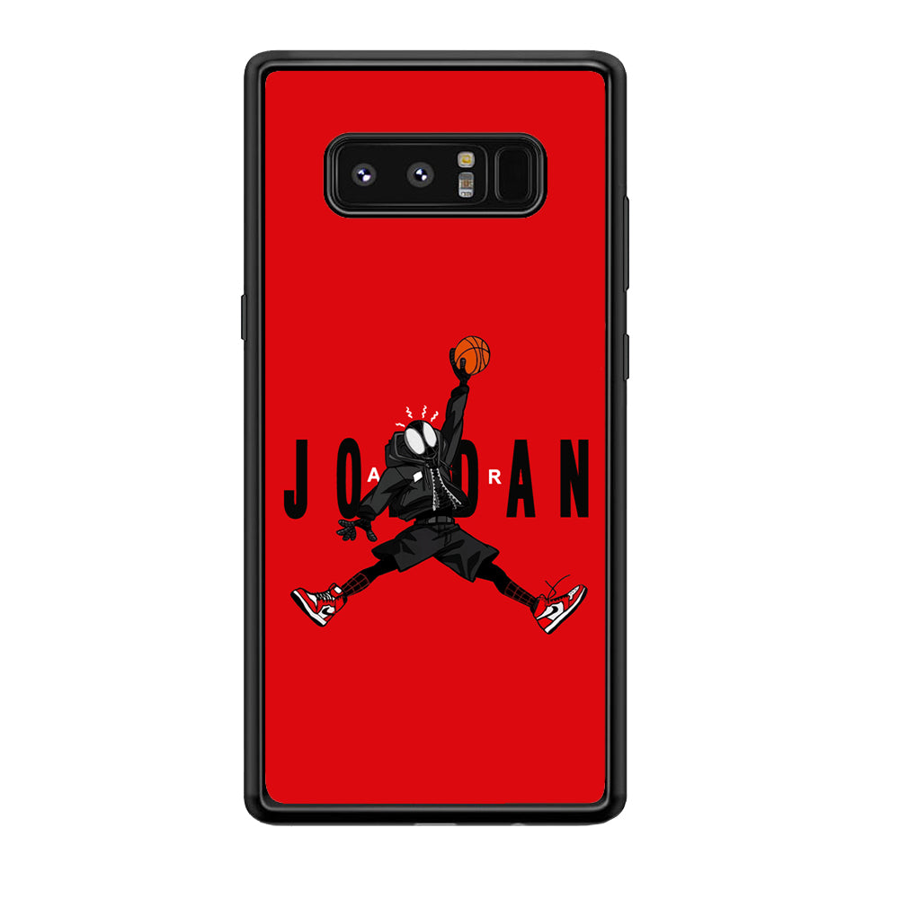 Spiderman Air Jordan Samsung Galaxy Note 8 Case-Mobile Phone Case-Rubber Black (2D Case)-Altracase
