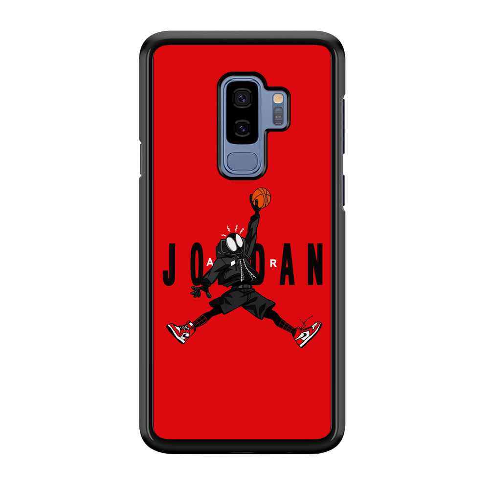 Spiderman Air Jordan Samsung Galaxy S9 Plus Case-Mobile Phone Case-Rubber Black (2D Case)-Altracase