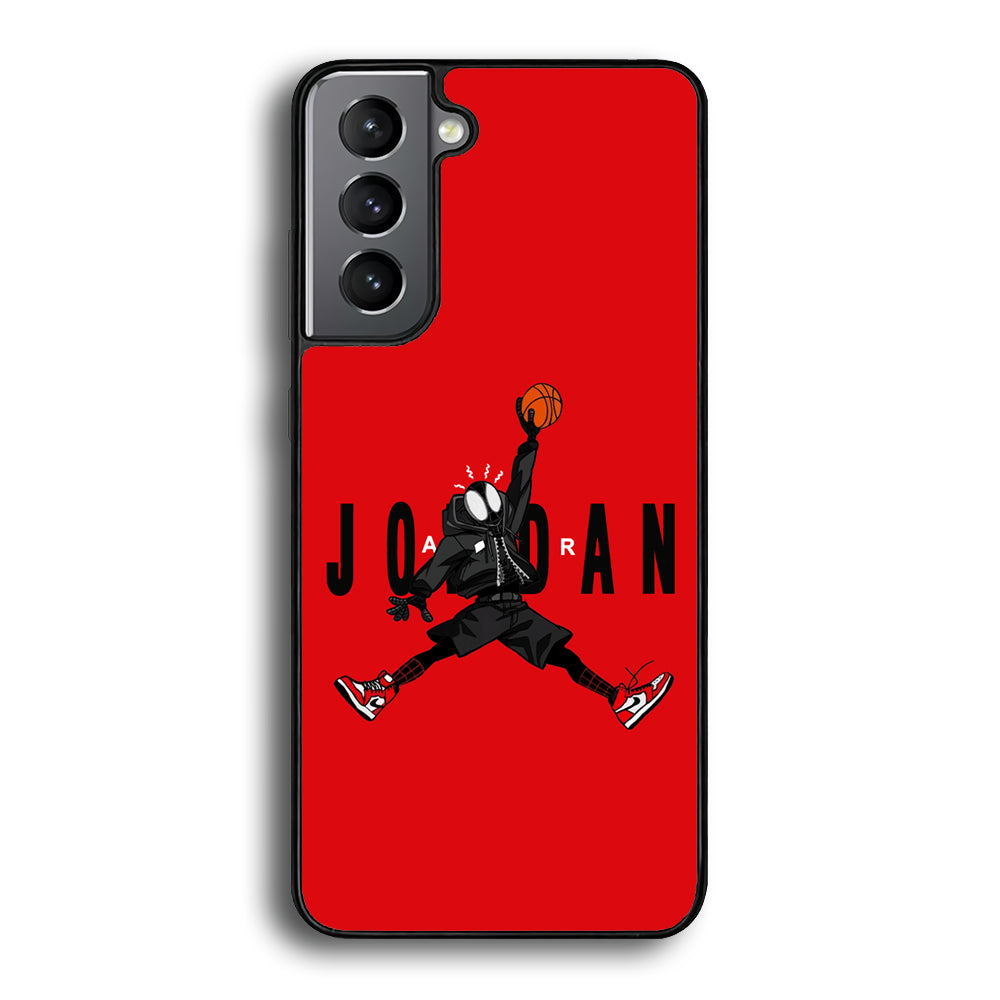 Spiderman Air Jordan Samsung Galaxy S21 Plus Case-Mobile Phone Case-Rubber Black (2D Case)-Altracase