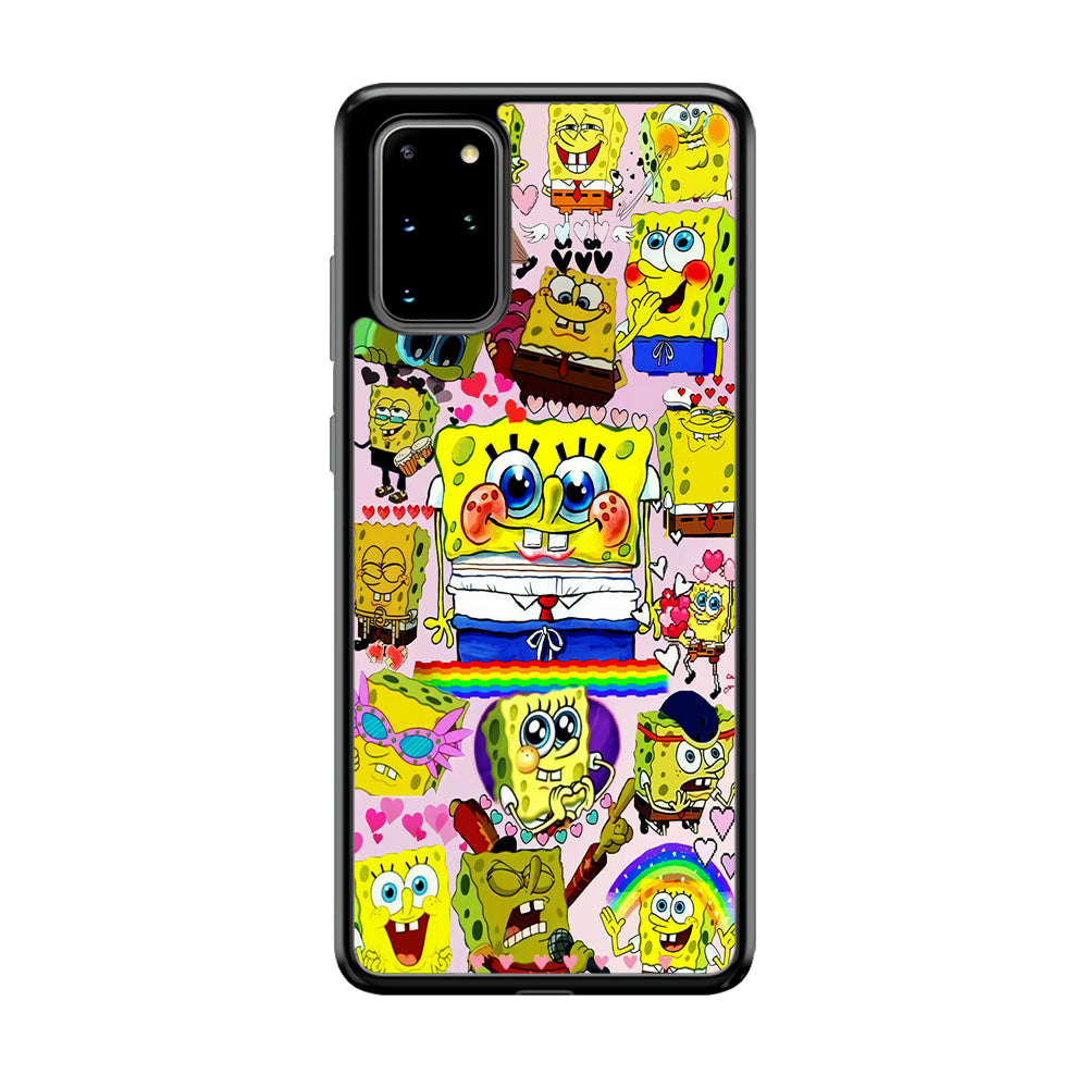 Spongebob Cute Character Samsung Galaxy S20 Plus Case-Phone Case-Tempered Glass Case-Altracase
