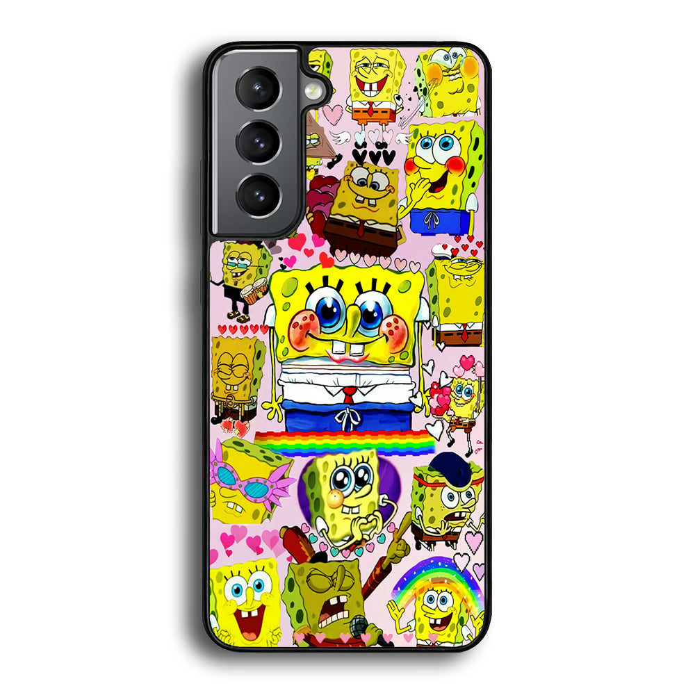 Spongebob Cute Character Samsung Galaxy S25 Plus Case-Phone Case-Tempered Glass Case-Altracase
