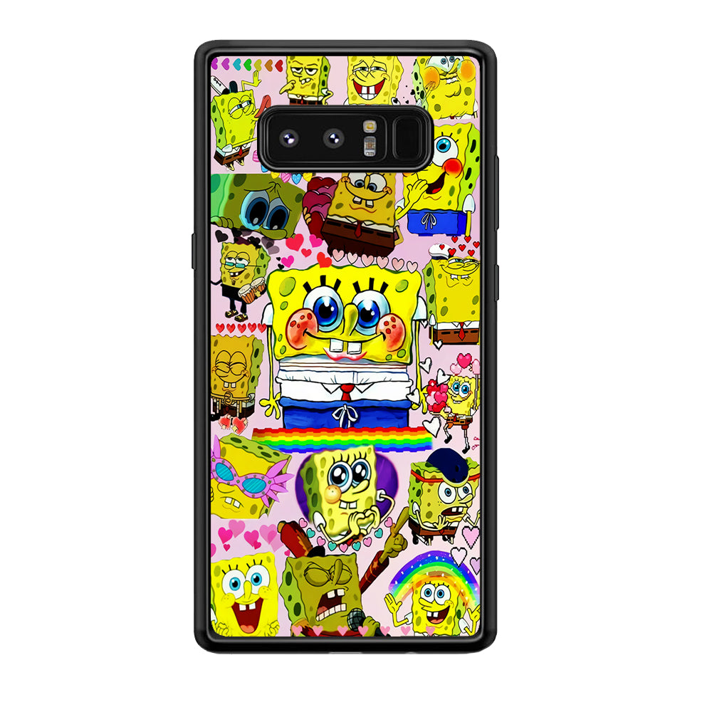 Spongebob Cute Character Samsung Galaxy Note 8 Case-Phone Case-Tempered Glass Case-Altracase
