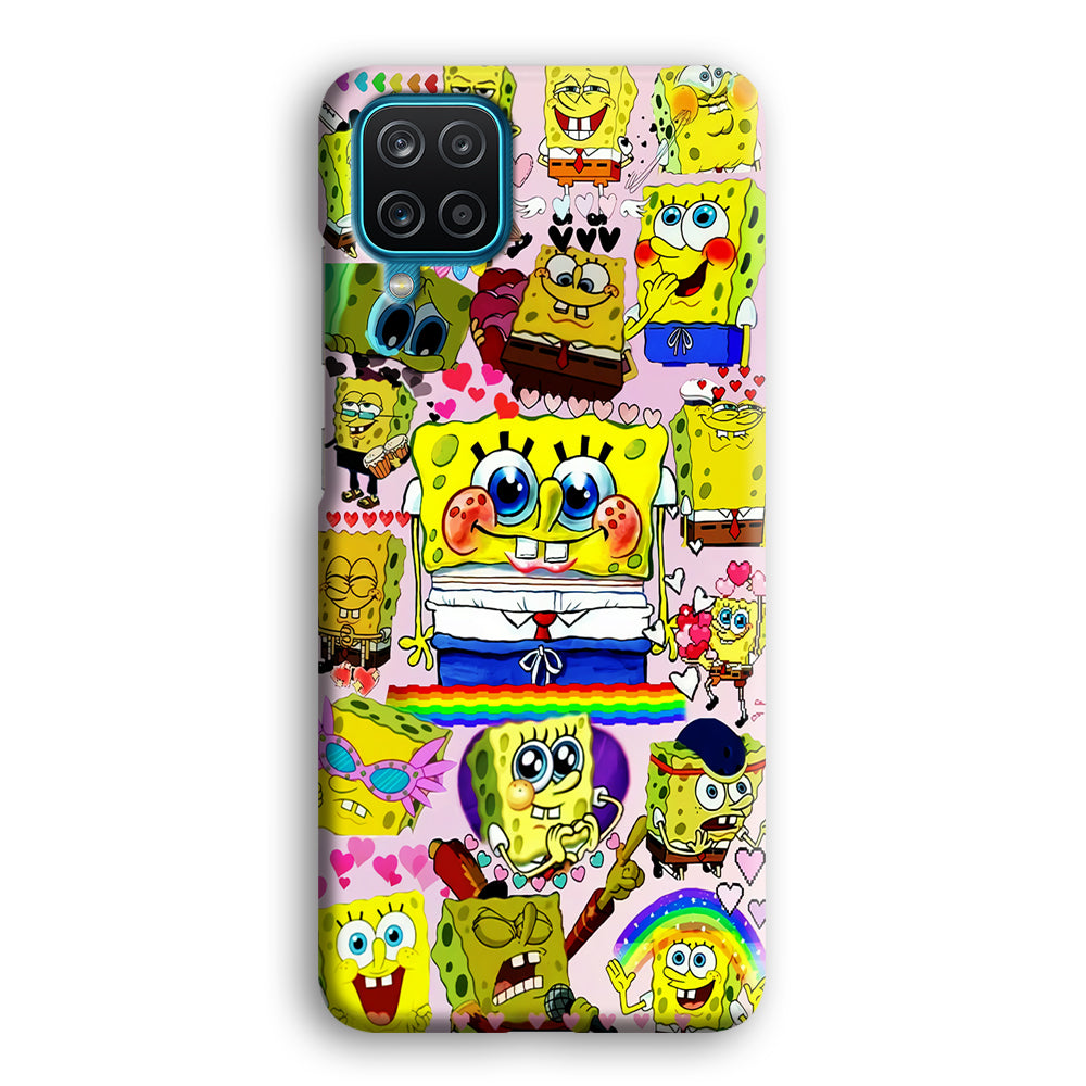Spongebob Cute Character Samsung Galaxy A12 Case-Phone Case-3D Case-Altracase