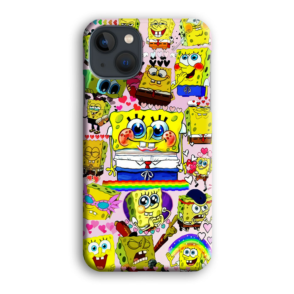 Spongebob Cute Character iPhone 14 Plus Case-Phone Case-3D Case-Altracase