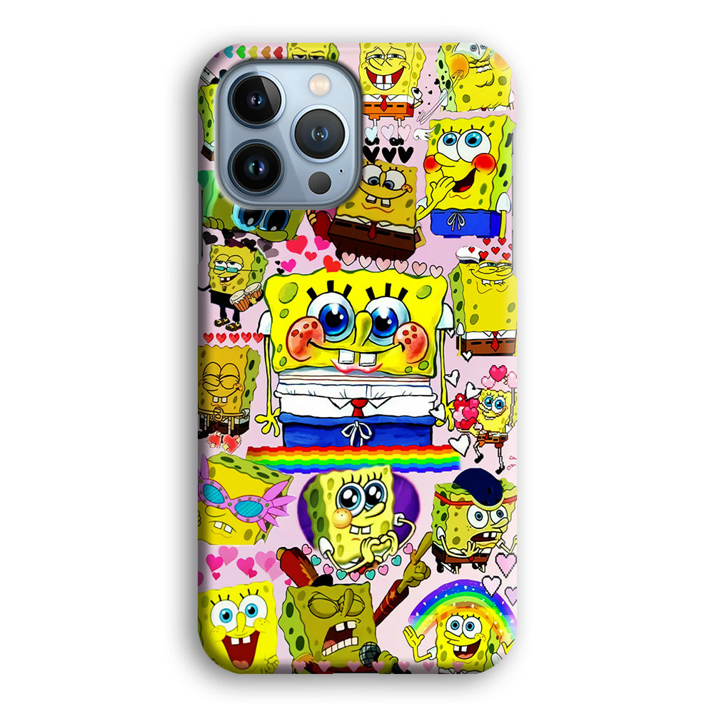 Spongebob Cute Character iPhone 15 Pro Case-Phone Case-3D Case-Altracase