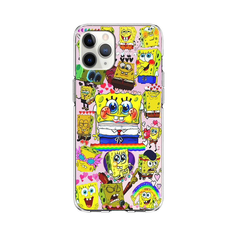 Spongebob Cute Character iPhone 11 Pro Max Case-Phone Case-Clear Soft Case-Altracase