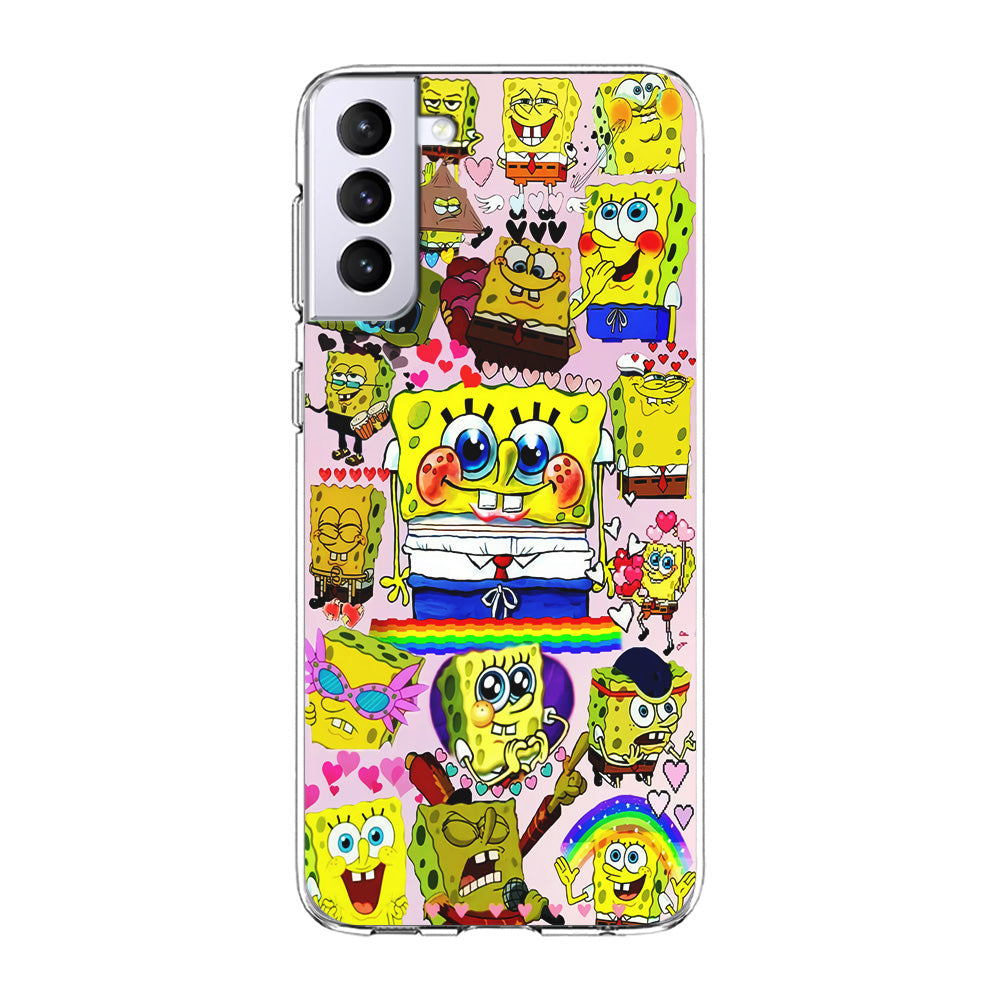 Spongebob Cute Character Samsung Galaxy S23 Plus Case-Phone Case-Clear Soft Case-Altracase