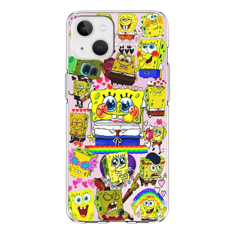 Spongebob Cute Character iPhone 13 Case-Phone Case-Clear Soft Case-Altracase