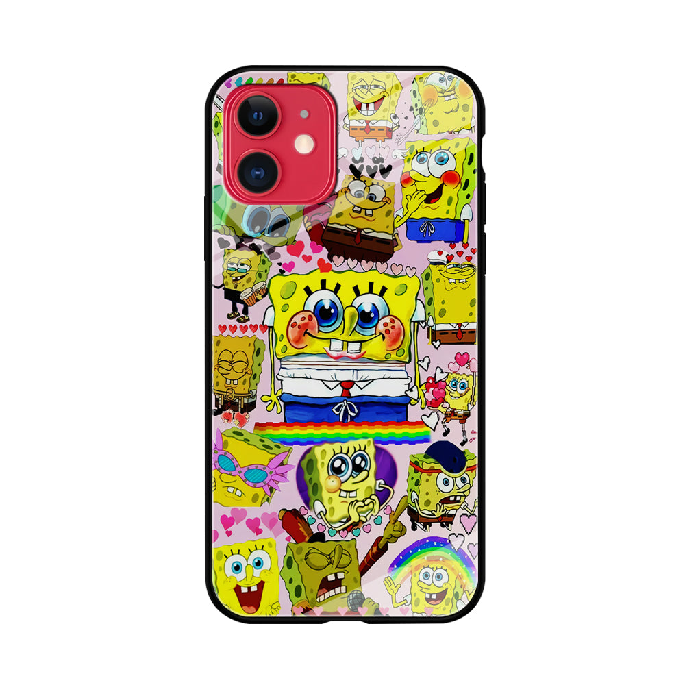 Spongebob Cute Character iPhone 11 Case-Phone Case-Tempered Glass Case-Altracase