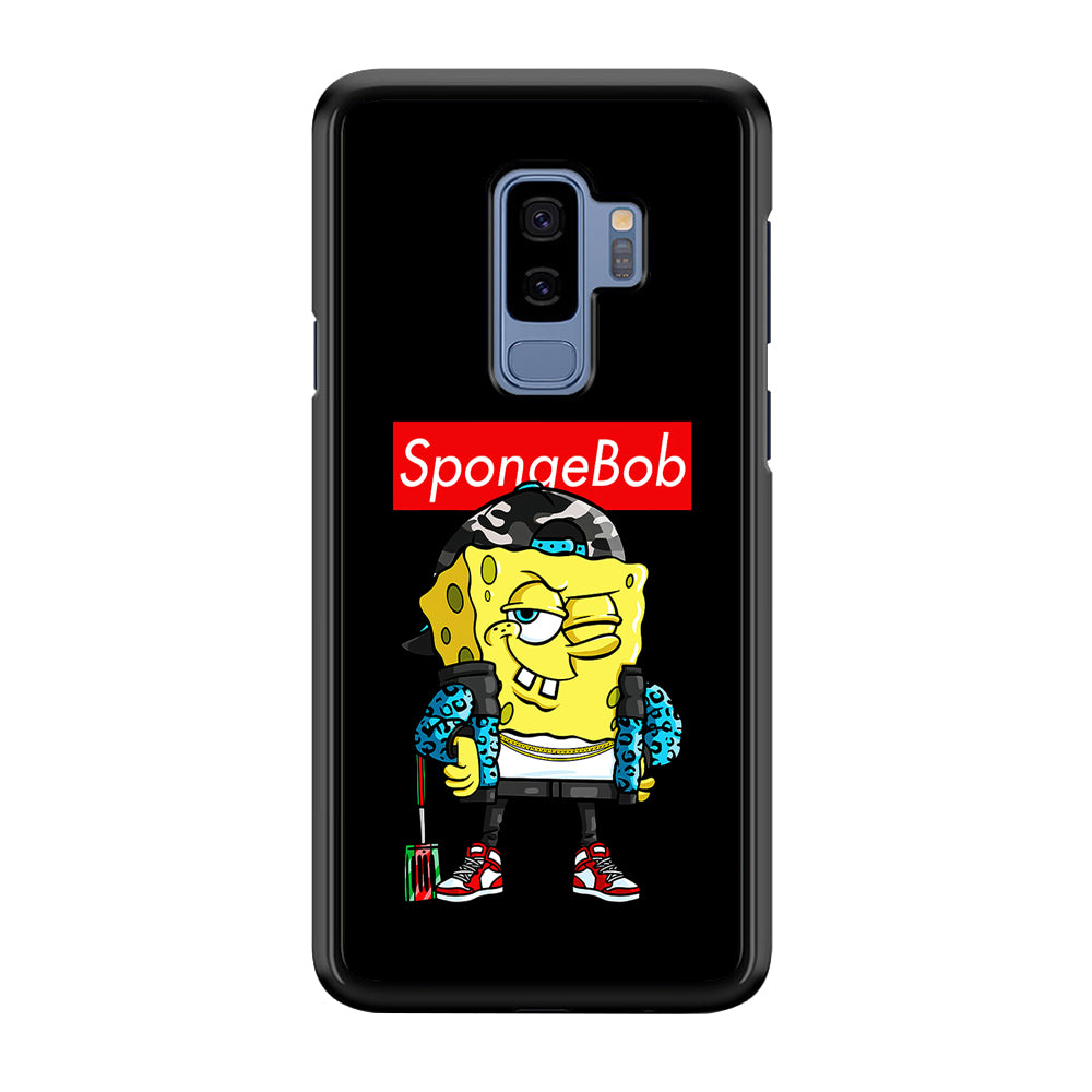 Spongebob Hypebeast Samsung Galaxy S9 Plus Case-Phone Case-Rubber Black (2D Case)-Altracase