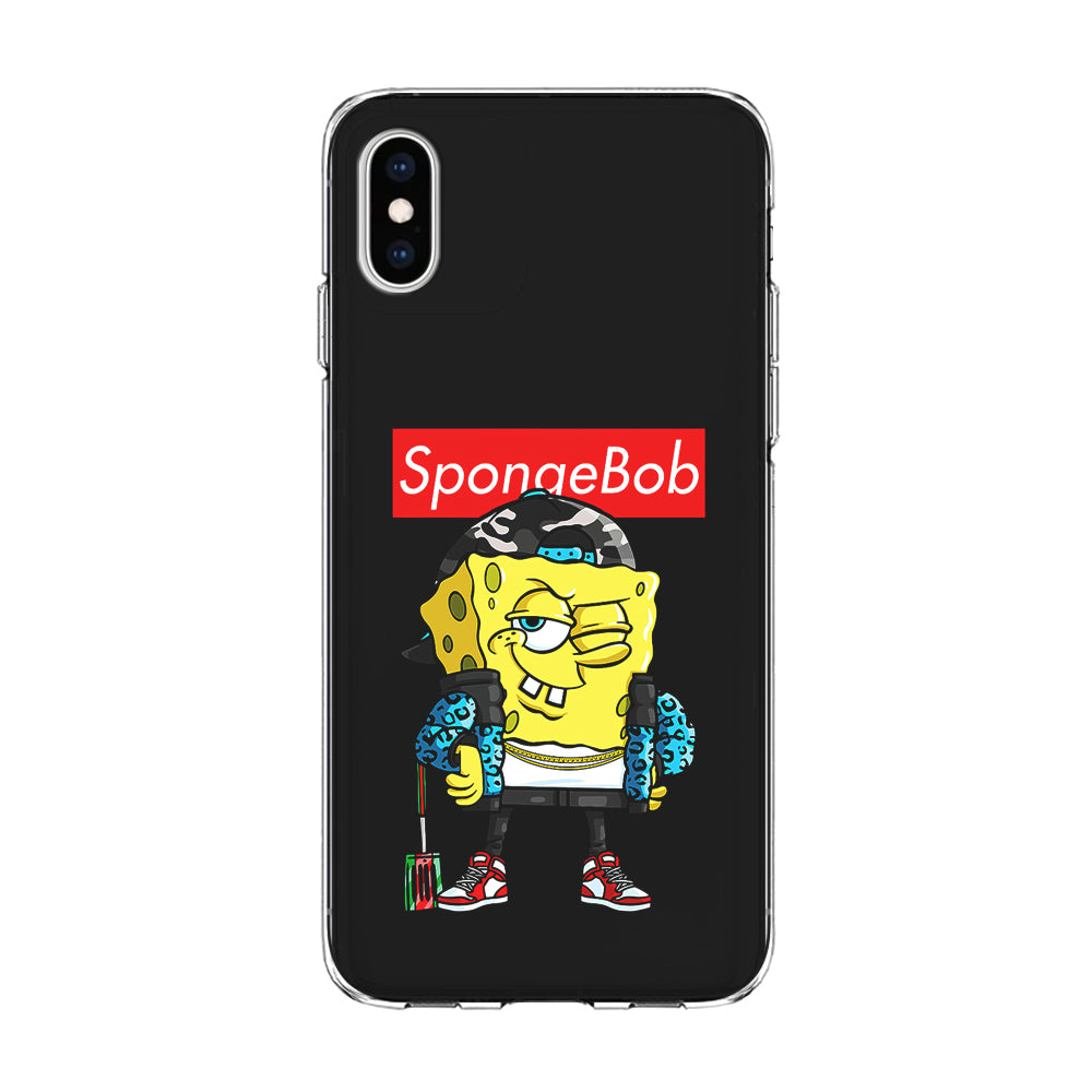 Spongebob Hypebeast iPhone Xs Case-Phone Case-Clear Soft Case-Altracase