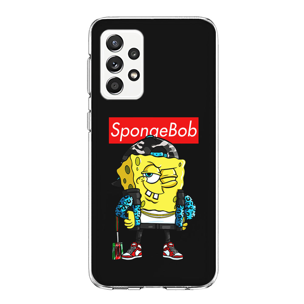 Spongebob Hypebeast Samsung Galaxy A72 Case-Phone Case-Clear Soft Case-Altracase