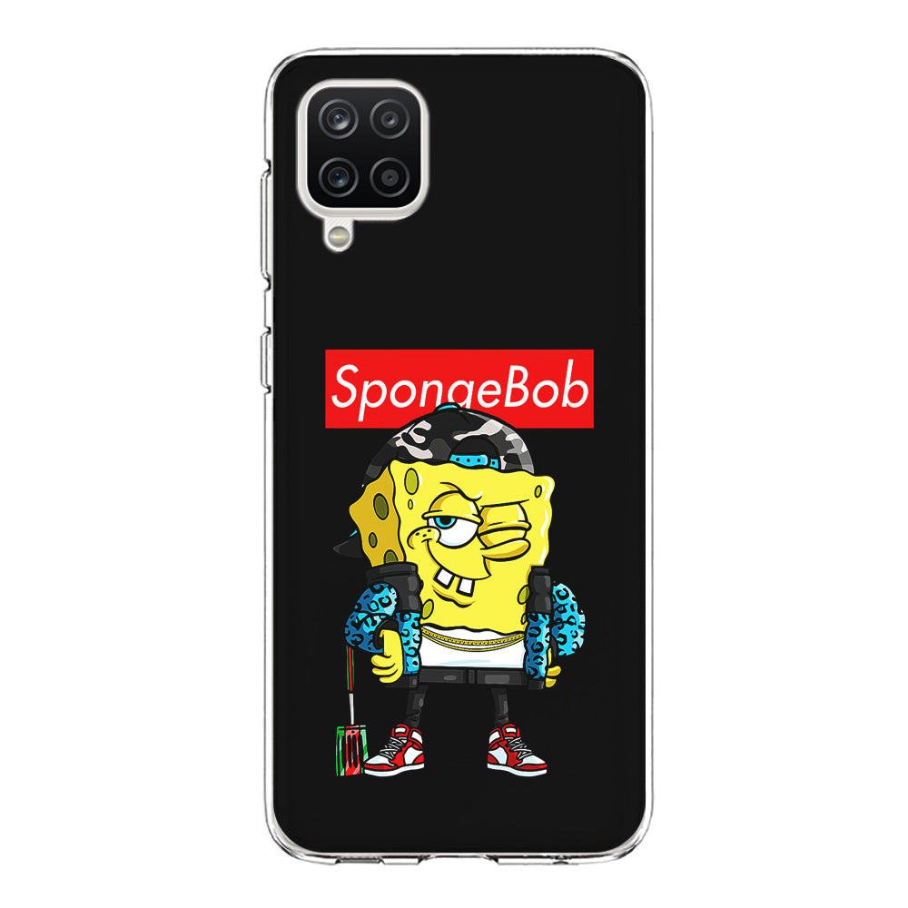 Spongebob Hypebeast Samsung Galaxy A12 Case-Phone Case-Clear Soft Case-Altracase