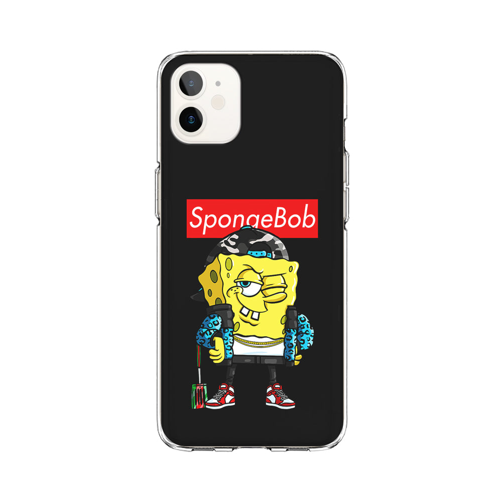 Spongebob Hypebeast iPhone 12 Case-Phone Case-Clear Soft Case-Altracase