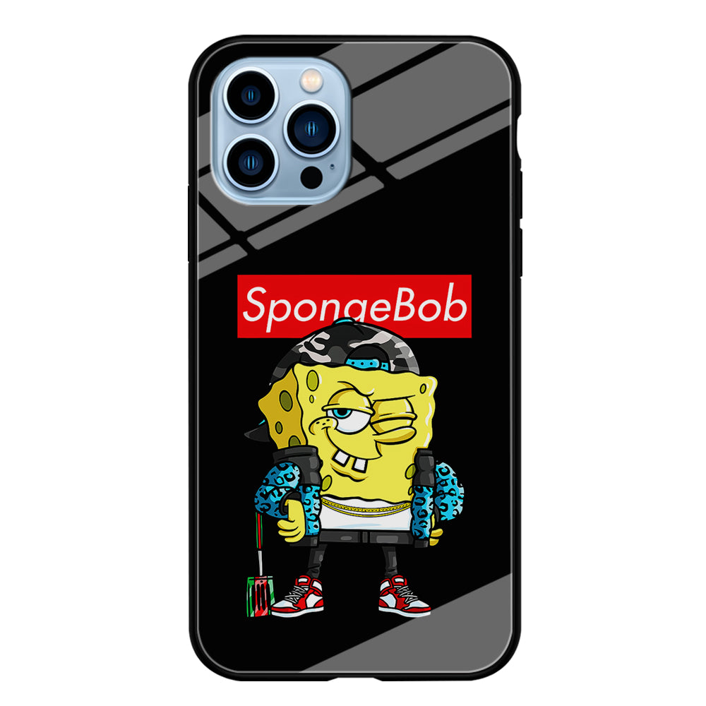 Spongebob Hypebeast iPhone 15 Pro Case-Phone Case-Tempered Glass Case-Altracase