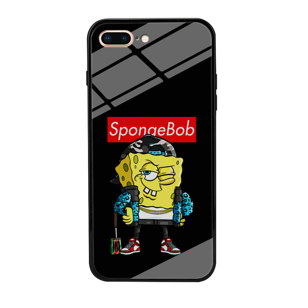 Spongebob Hypebeast iPhone 8 Plus Case-Phone Case-Tempered Glass Case-Altracase