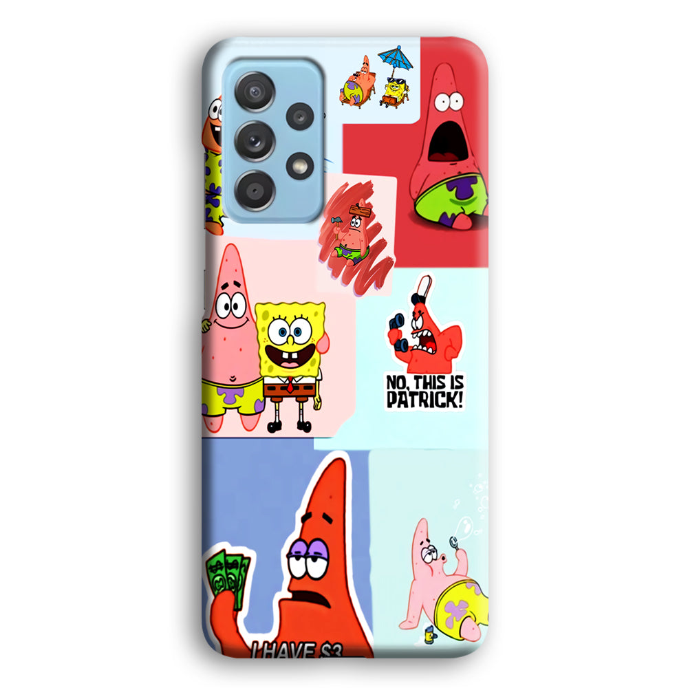 Spongebob Patrick Aesthetic Samsung Galaxy A72 Case-Phone Case-3D Case-Altracase