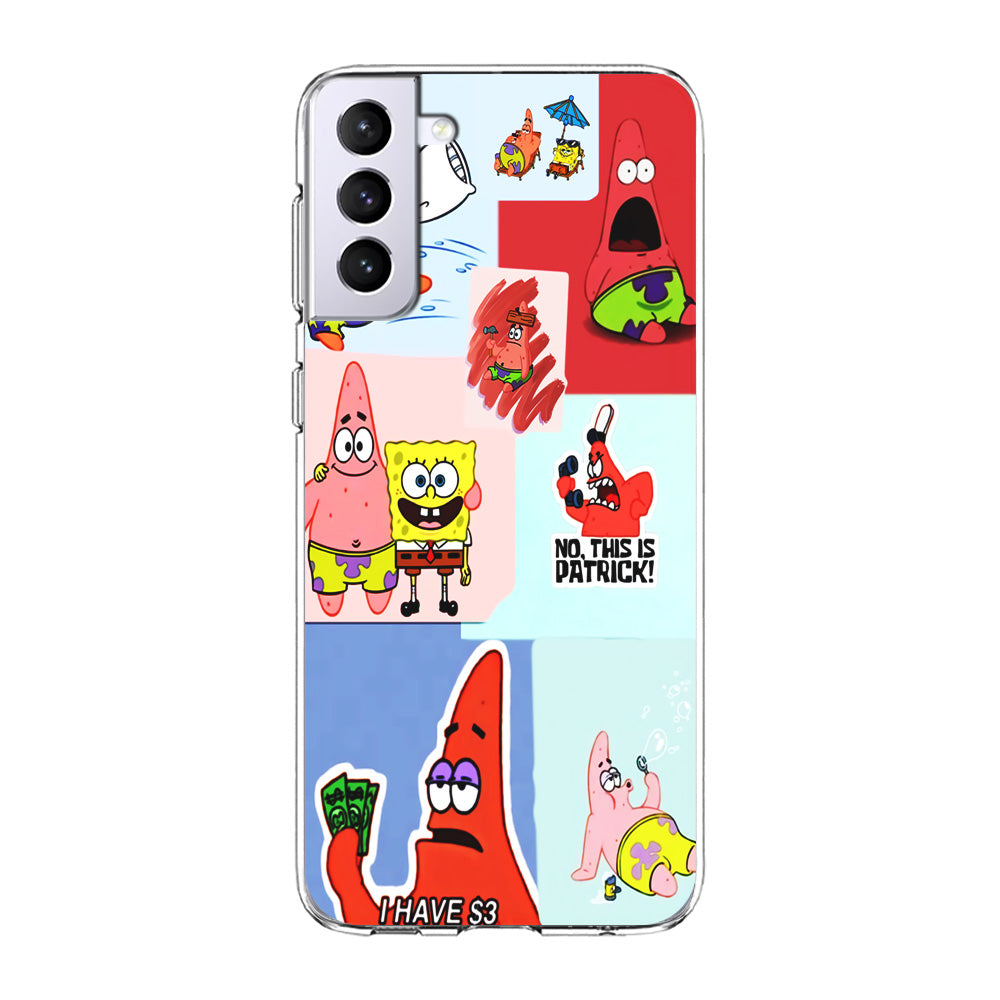 Spongebob Patrick Aesthetic Samsung Galaxy S23 Case-Phone Case-Clear Soft Case-Altracase