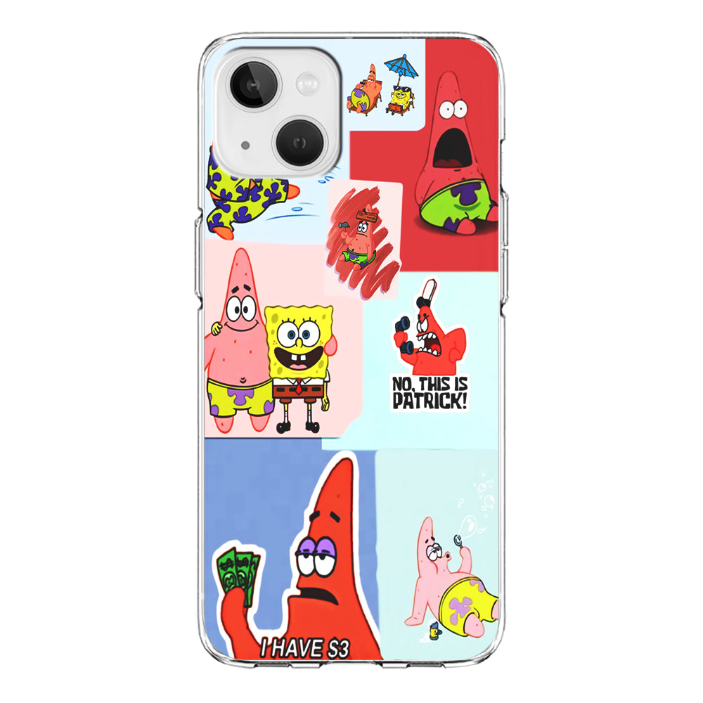 Spongebob Patrick Aesthetic iPhone 13 Case-Phone Case-Clear Soft Case-Altracase