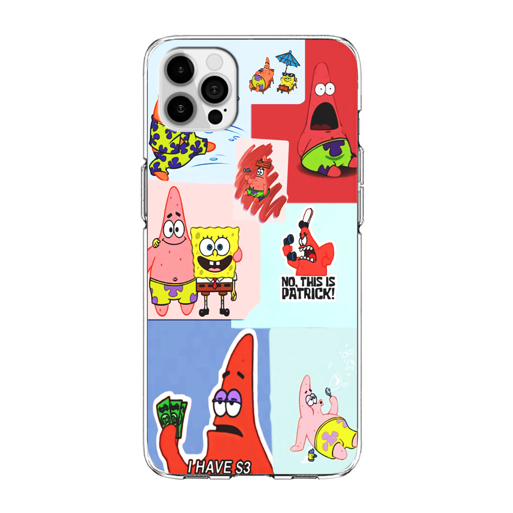 Spongebob Patrick Aesthetic iPhone 15 Pro Max Case-Phone Case-Clear Soft Case-Altracase