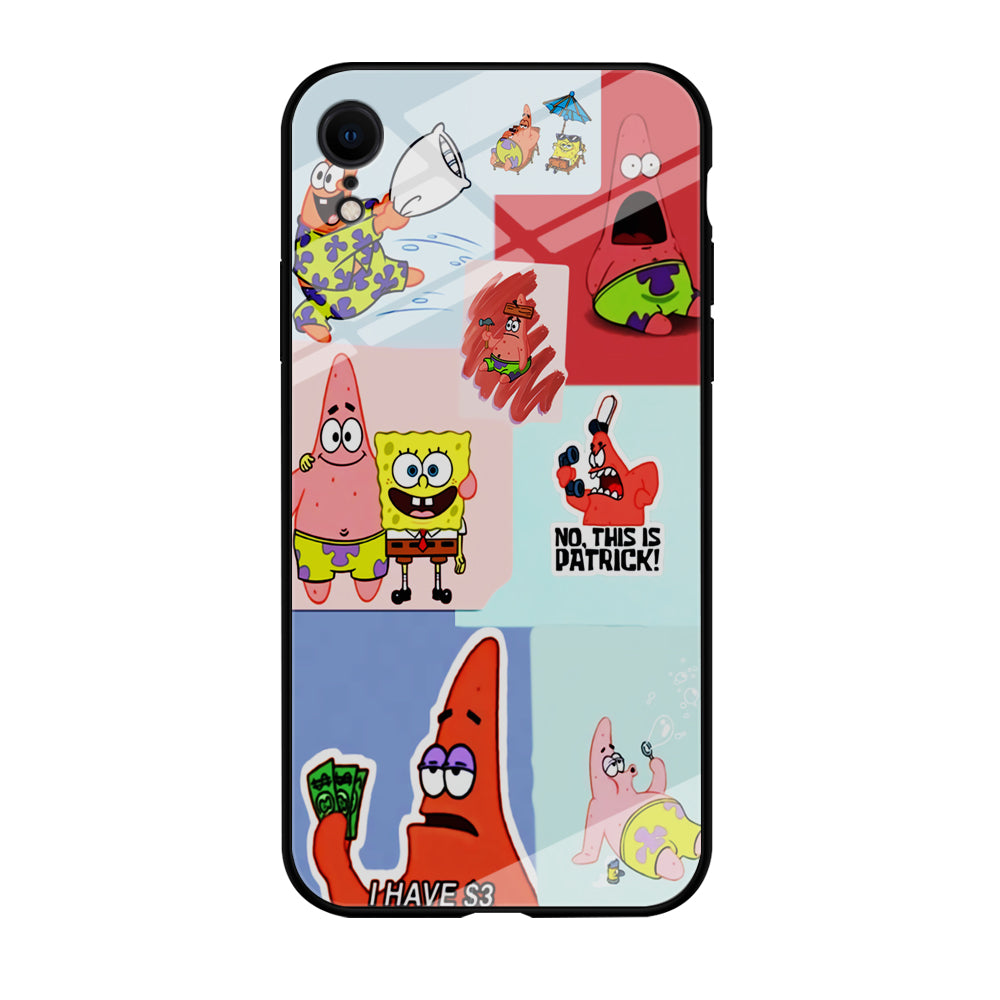 Spongebob Patrick Aesthetic iPhone XR Case-Phone Case-Tempered Glass Case-Altracase