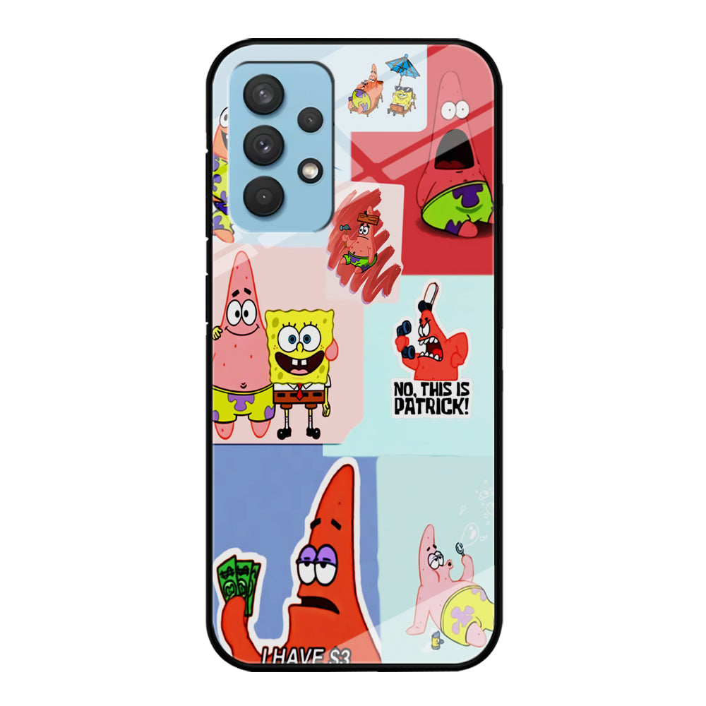 Spongebob Patrick Aesthetic Samsung Galaxy A32 Case-Phone Case-Tempered Glass Case-Altracase