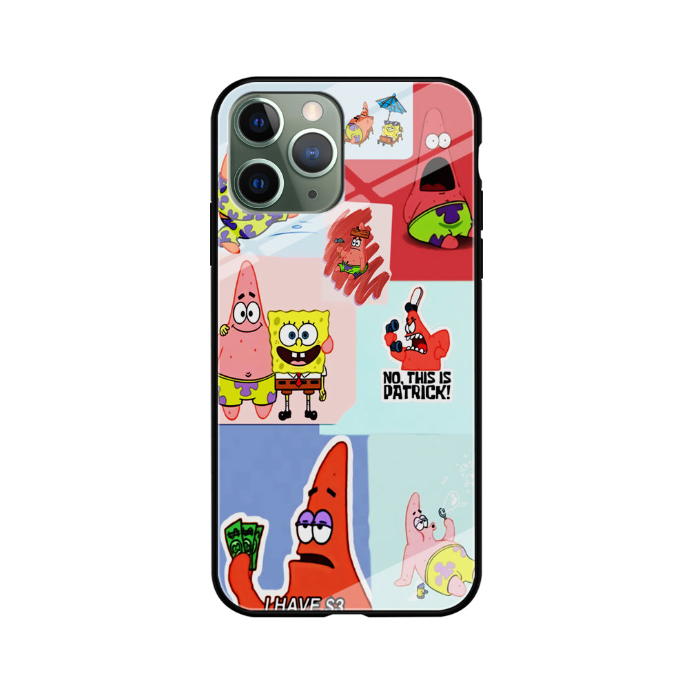 Spongebob Patrick Aesthetic iPhone 11 Pro Max Case-Phone Case-Tempered Glass Case-Altracase