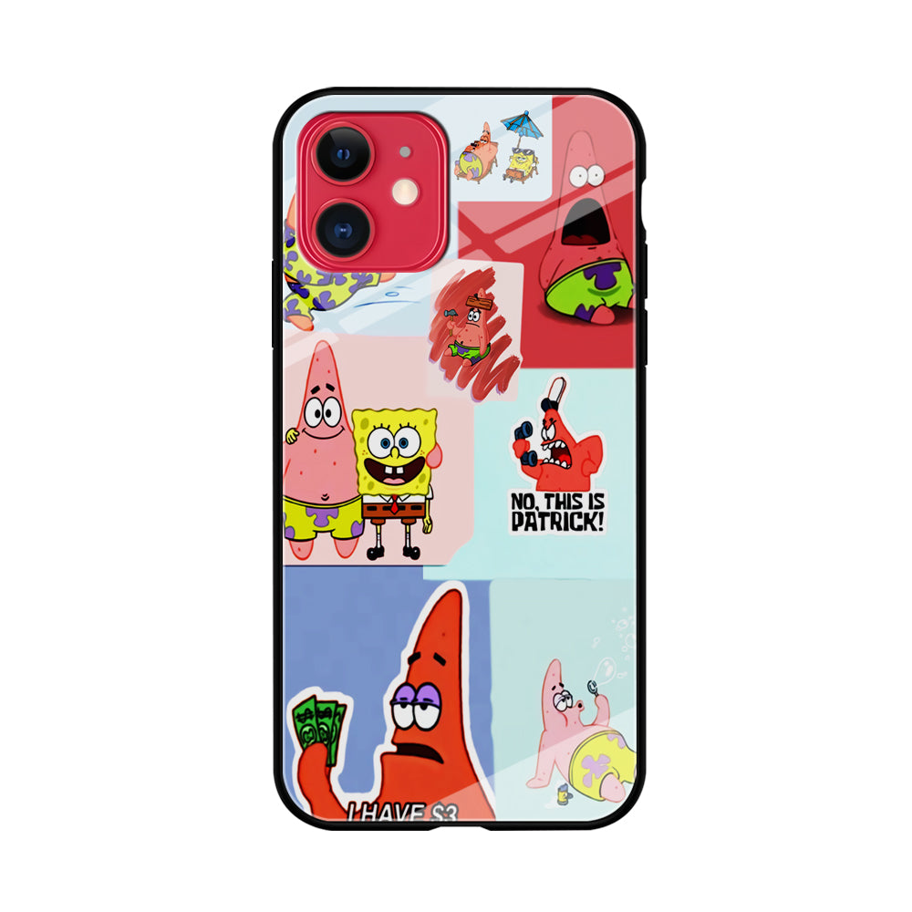 Spongebob Patrick Aesthetic iPhone 11 Case-Phone Case-Tempered Glass Case-Altracase