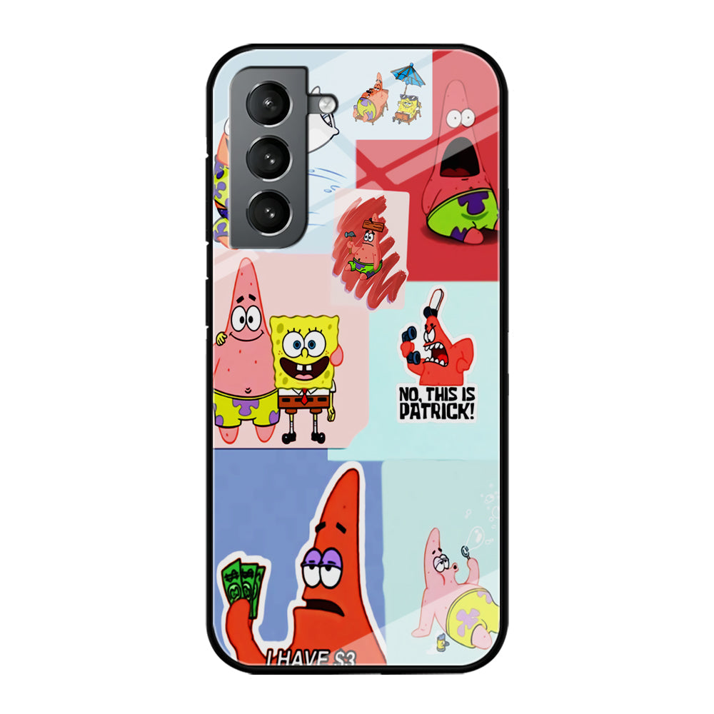 Spongebob Patrick Aesthetic Samsung Galaxy S23 Case-Phone Case-Tempered Glass Case-Altracase