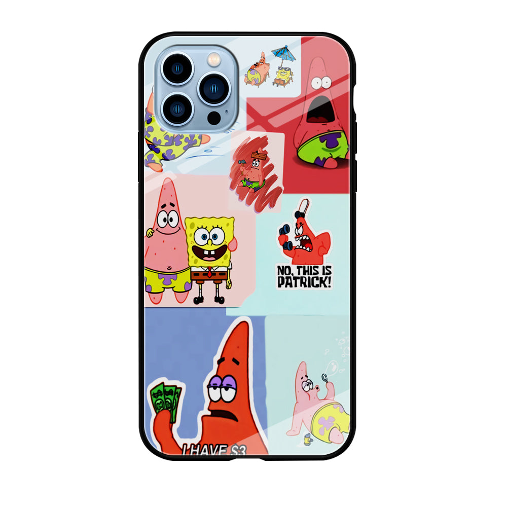Spongebob Patrick Aesthetic iPhone 12 Pro Max Case-Phone Case-Tempered Glass Case-Altracase