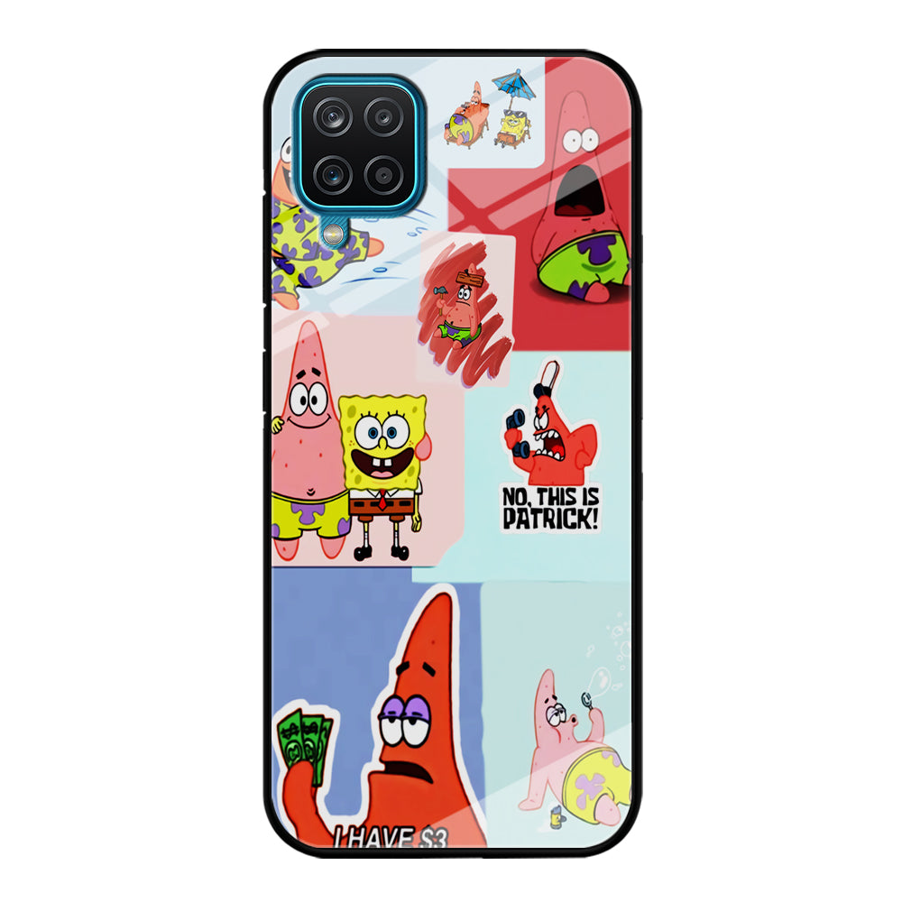 Spongebob Patrick Aesthetic Samsung Galaxy A12 Case-Phone Case-Tempered Glass Case-Altracase