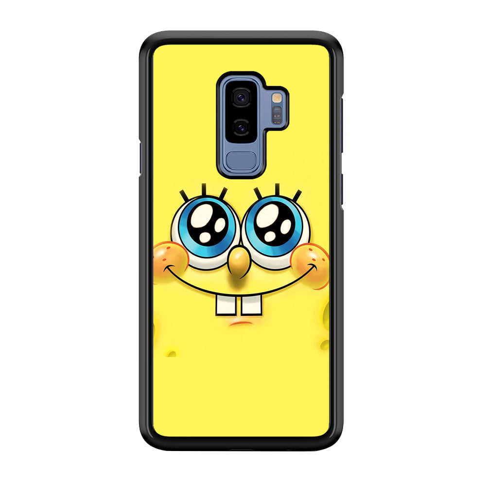 Spongebob's Smiling Face Samsung Galaxy S9 Plus Case-Phone Case-Rubber Black (2D Case)-Altracase