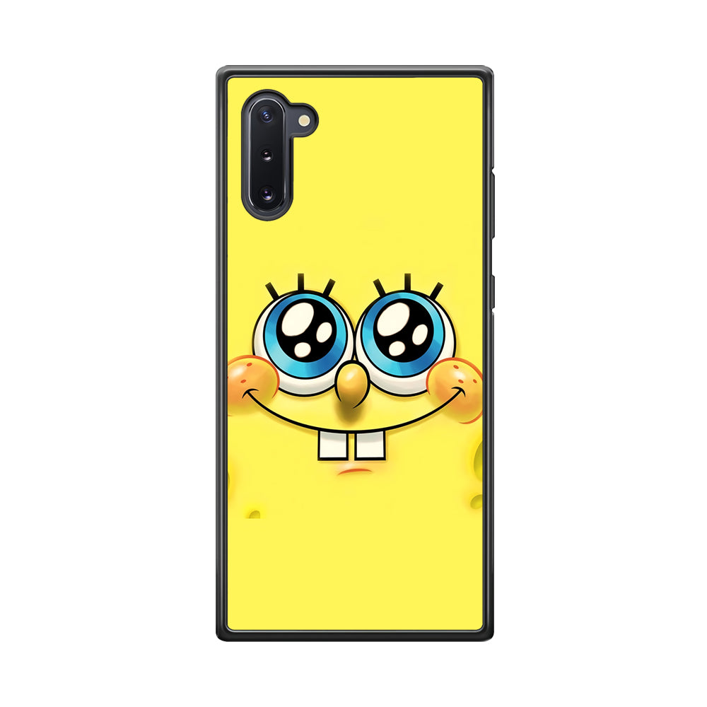 Spongebob's smiling face Samsung Galaxy Note 10 Case-Phone Case-Rubber Black (2D Case)-Altracase