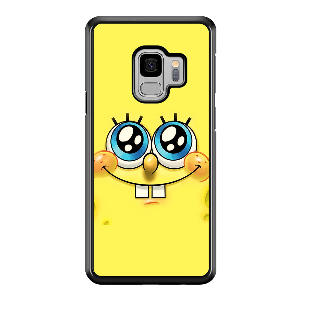 Spongebob's smiling face Samsung Galaxy S9 Case-Phone Case-Tempered Glass Case-Altracase