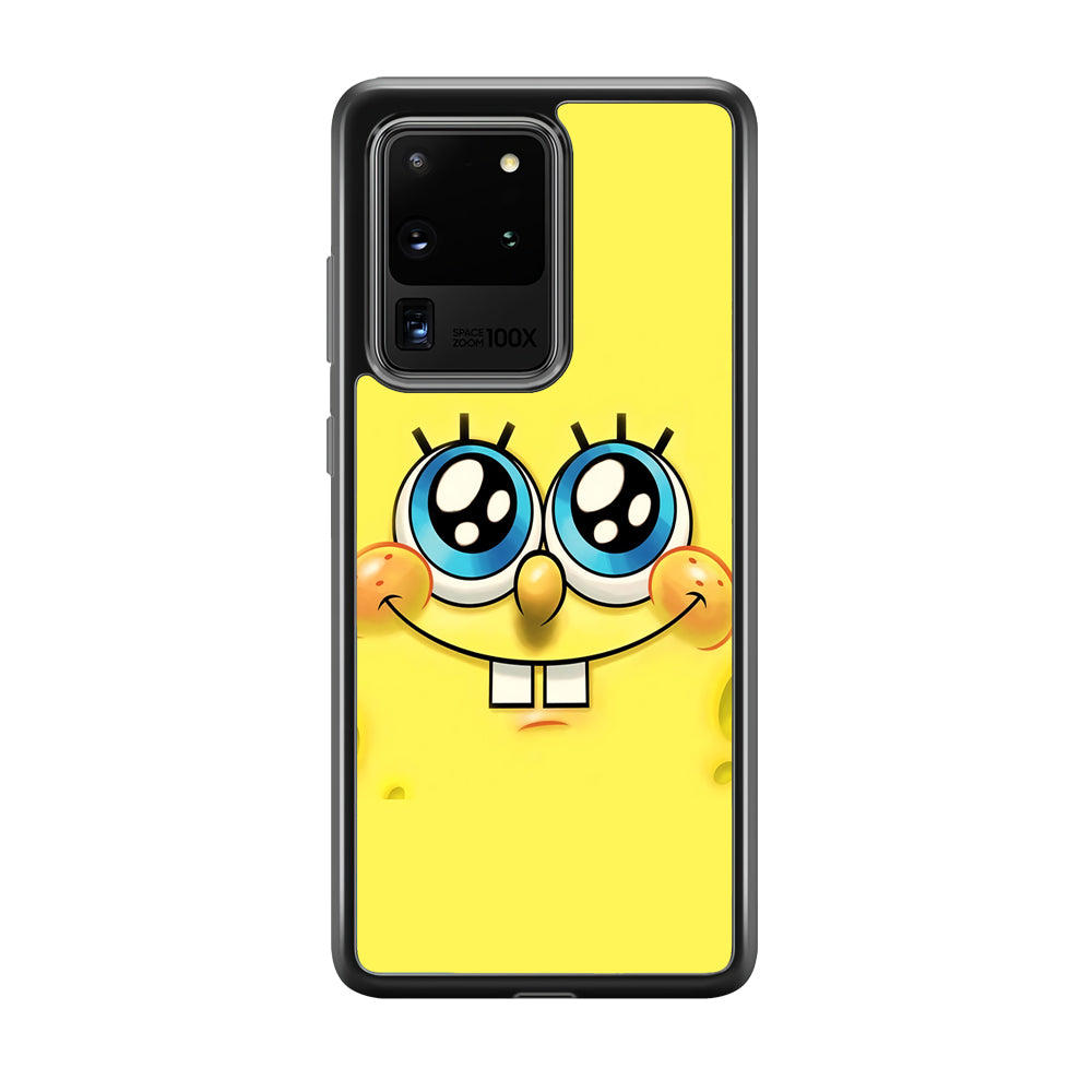 Spongebob's smiling face Samsung Galaxy S20 Ultra Case-Phone Case-Tempered Glass Case-Altracase