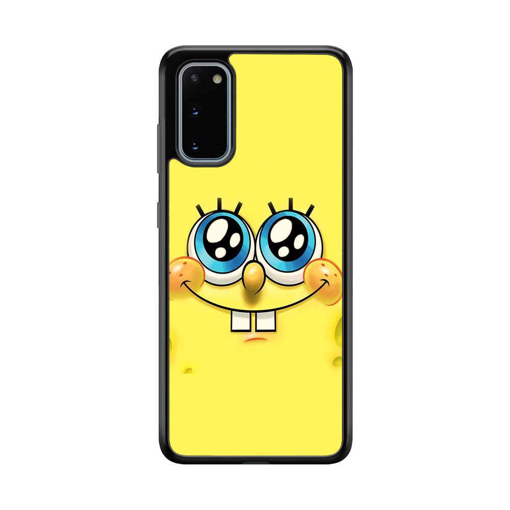 Spongebob's smiling face Samsung Galaxy S20 Case-Phone Case-Tempered Glass Case-Altracase