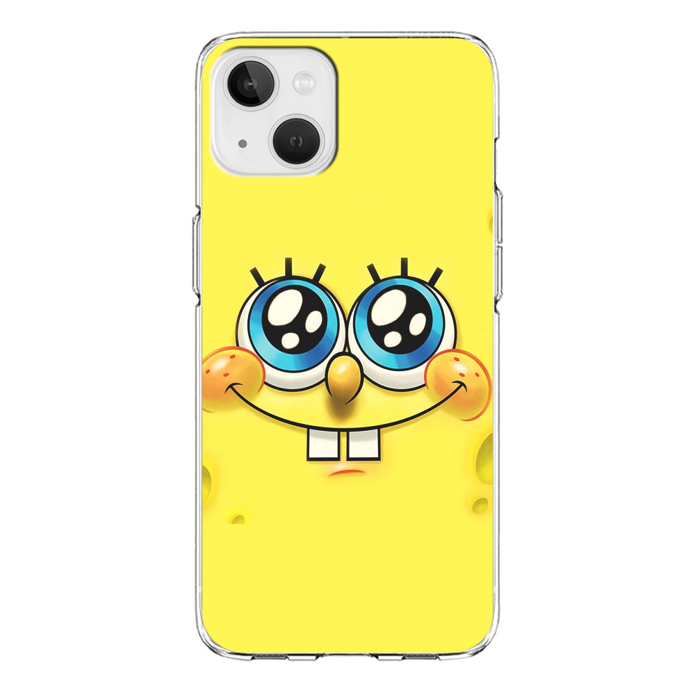 Spongebob's smiling face iPhone 13 Case-Phone Case-Clear Soft Case-Altracase