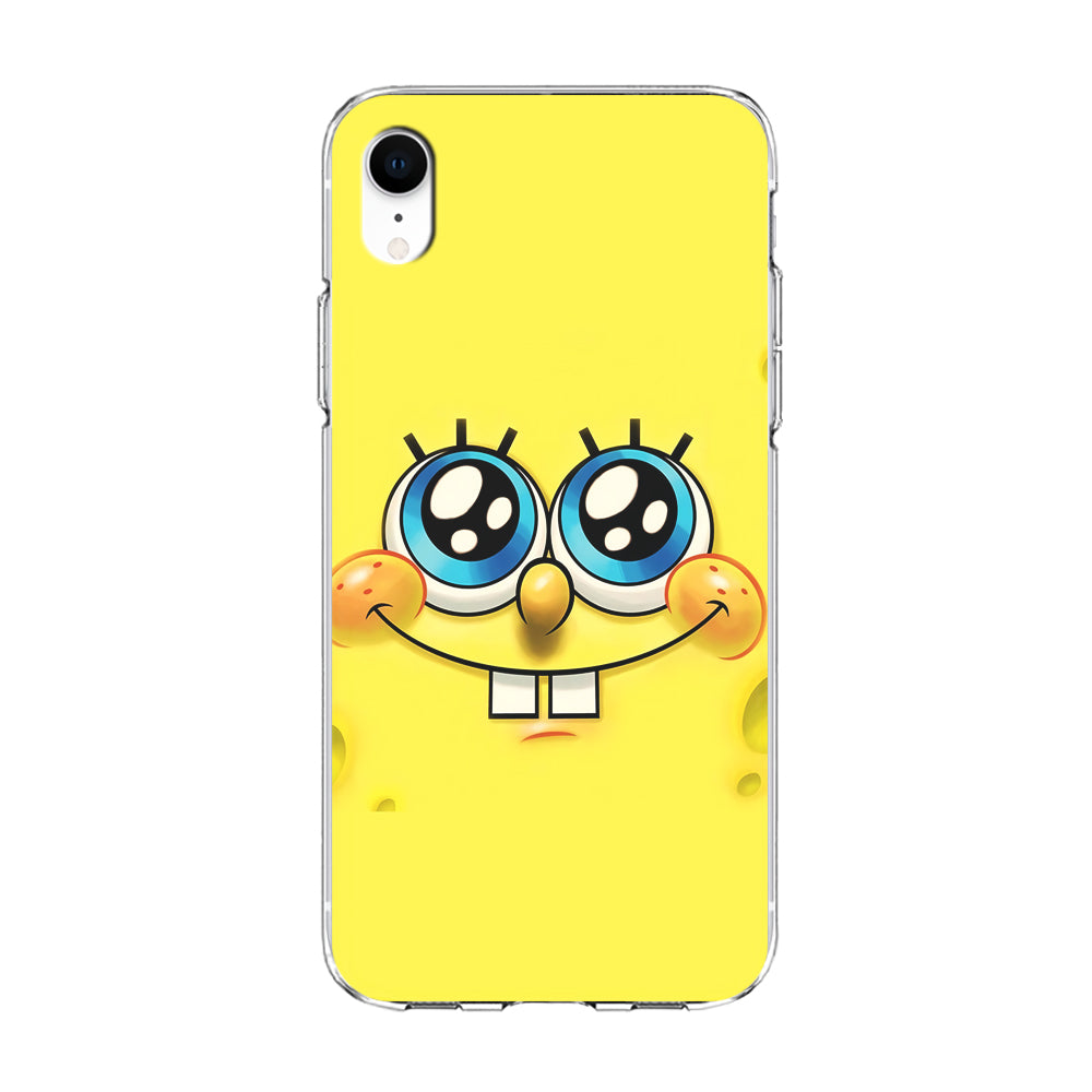 Spongebob's smiling face iPhone XR Case-Phone Case-Clear Soft Case-Altracase