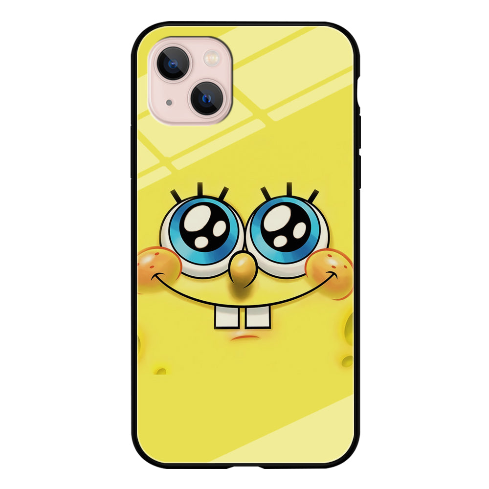 Spongebob's smiling face iPhone 13 Case-Phone Case-Tempered Glass Case-Altracase