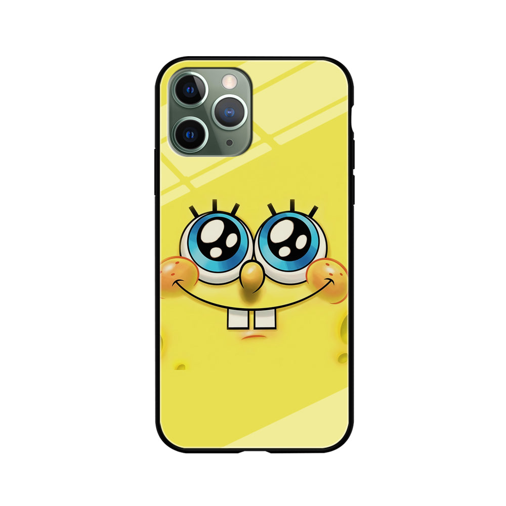 Spongebob's smiling face iPhone 11 Pro Max Case-Phone Case-Tempered Glass Case-Altracase