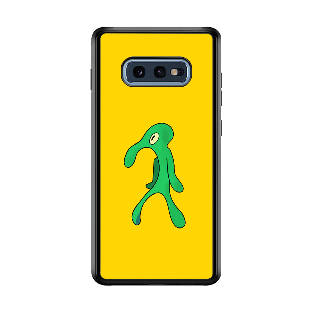 Squidward Painting Masterpiece Samsung Galaxy S10E Case-Phone Case-Rubber Black (2D Case)-Altracase