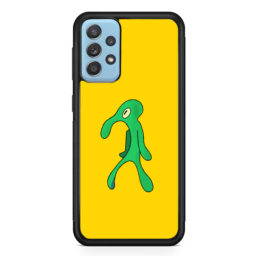Squidward Painting Masterpiece Samsung Galaxy A72 Case-Phone Case-Rubber Black (2D Case)-Altracase