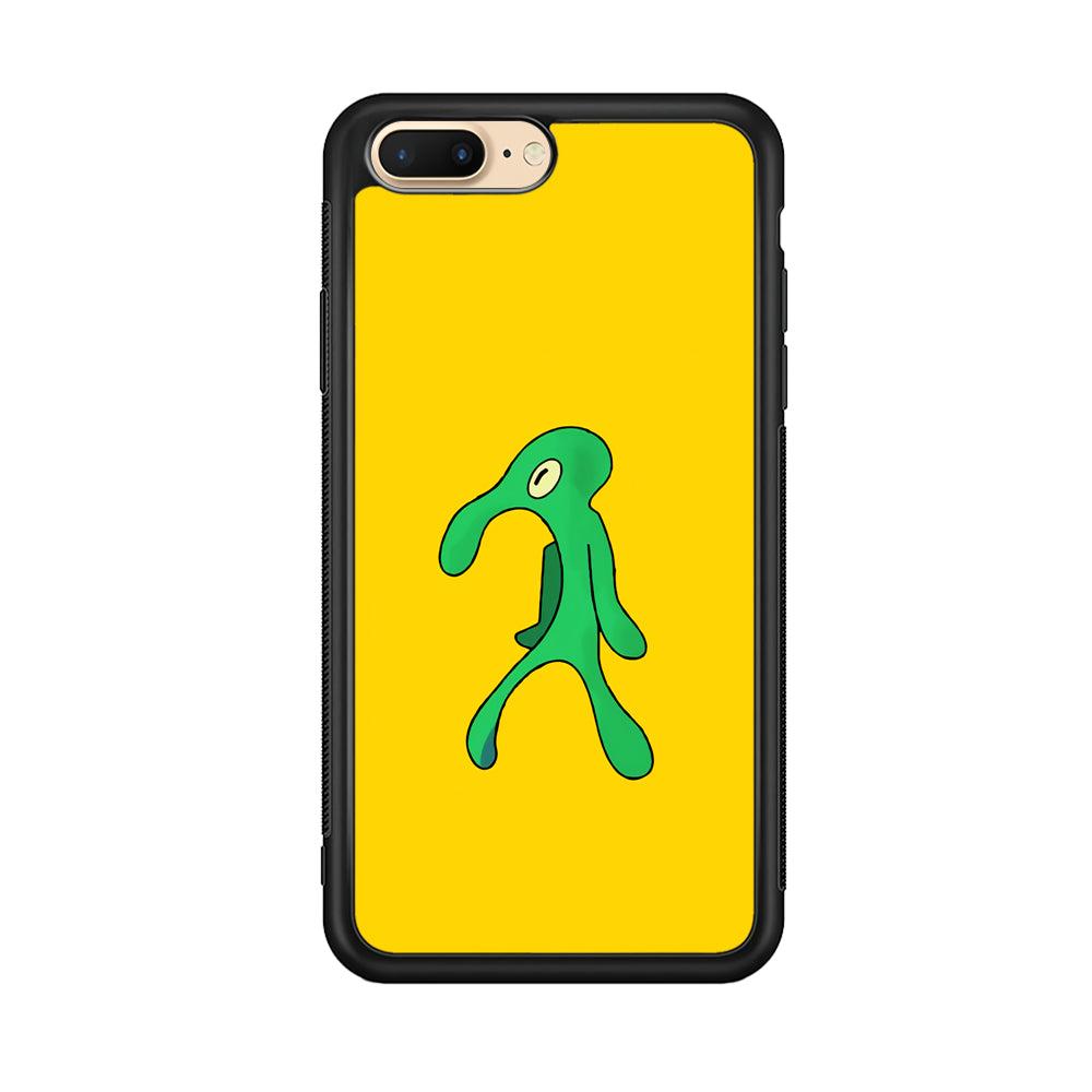 Squidward Painting Masterpiece iPhone 8 Plus Case-Phone Case-Rubber Black (2D Case)-Altracase