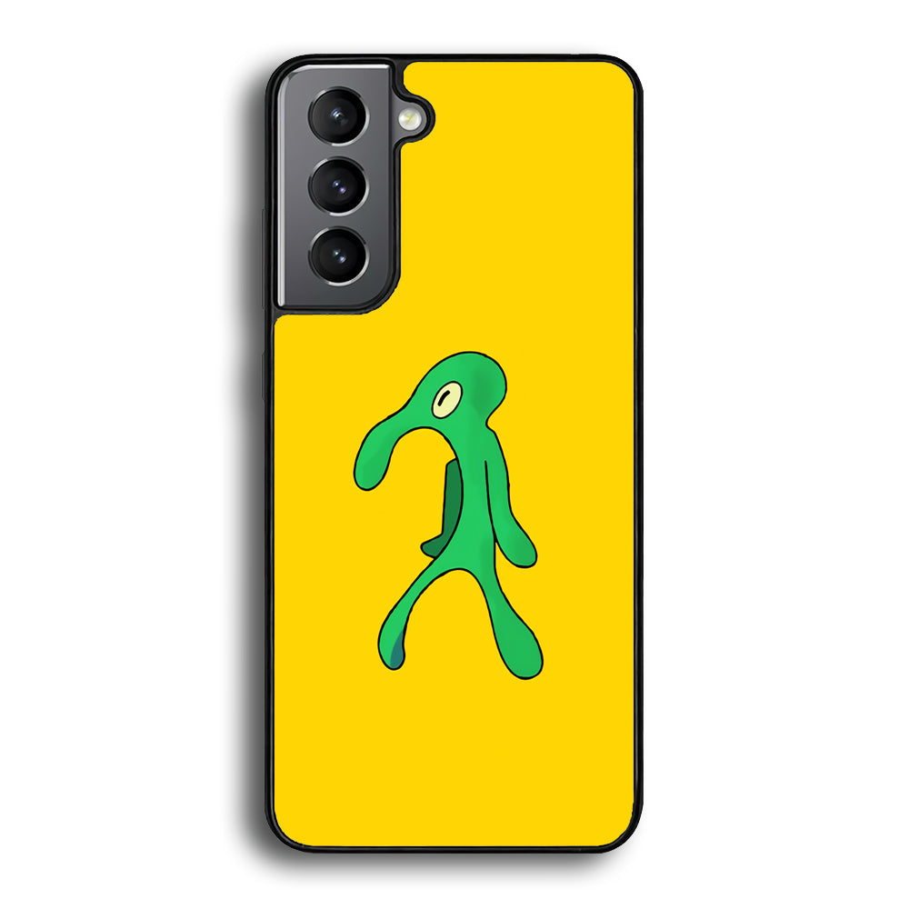 Squidward Painting Masterpiece Samsung Galaxy S24 Plus Case-Phone Case-Rubber Black (2D Case)-Altracase