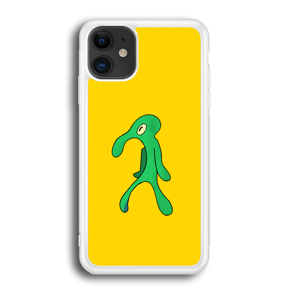 Squidward Painting Masterpiece iPhone 12 Mini Case-Phone Case-Rubber White (2D Case)-Altracase