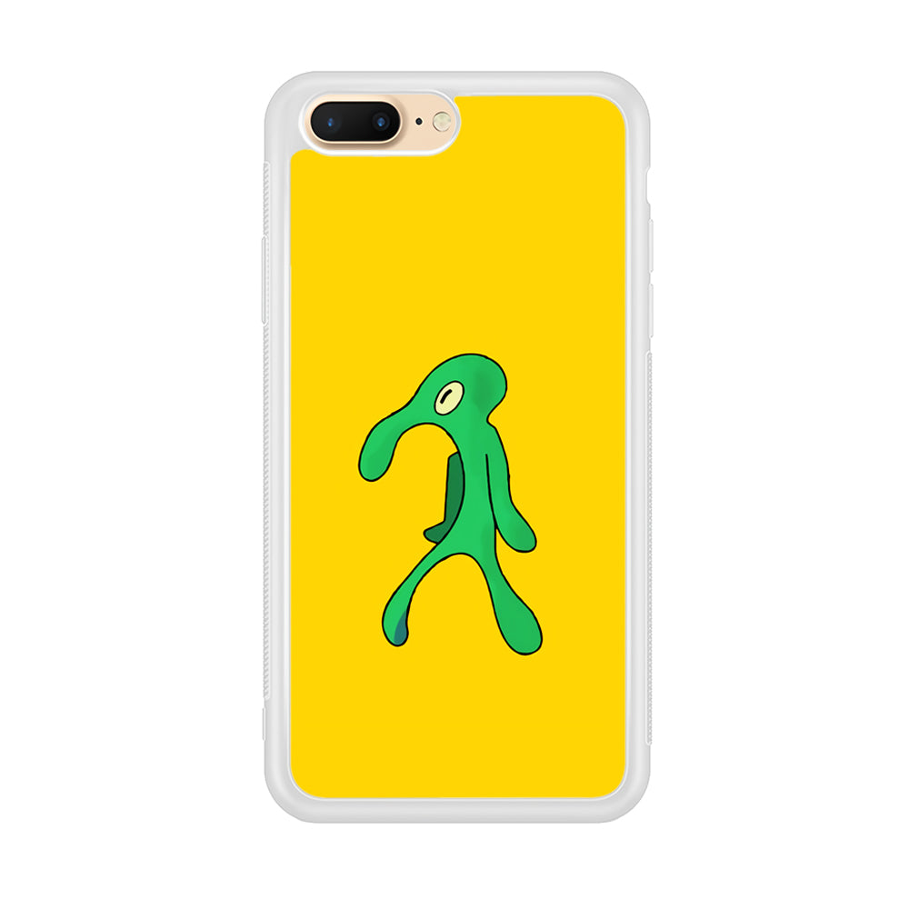 Squidward Painting Masterpiece iPhone 8 Plus Case-Phone Case-Rubber White (2D Case)-Altracase