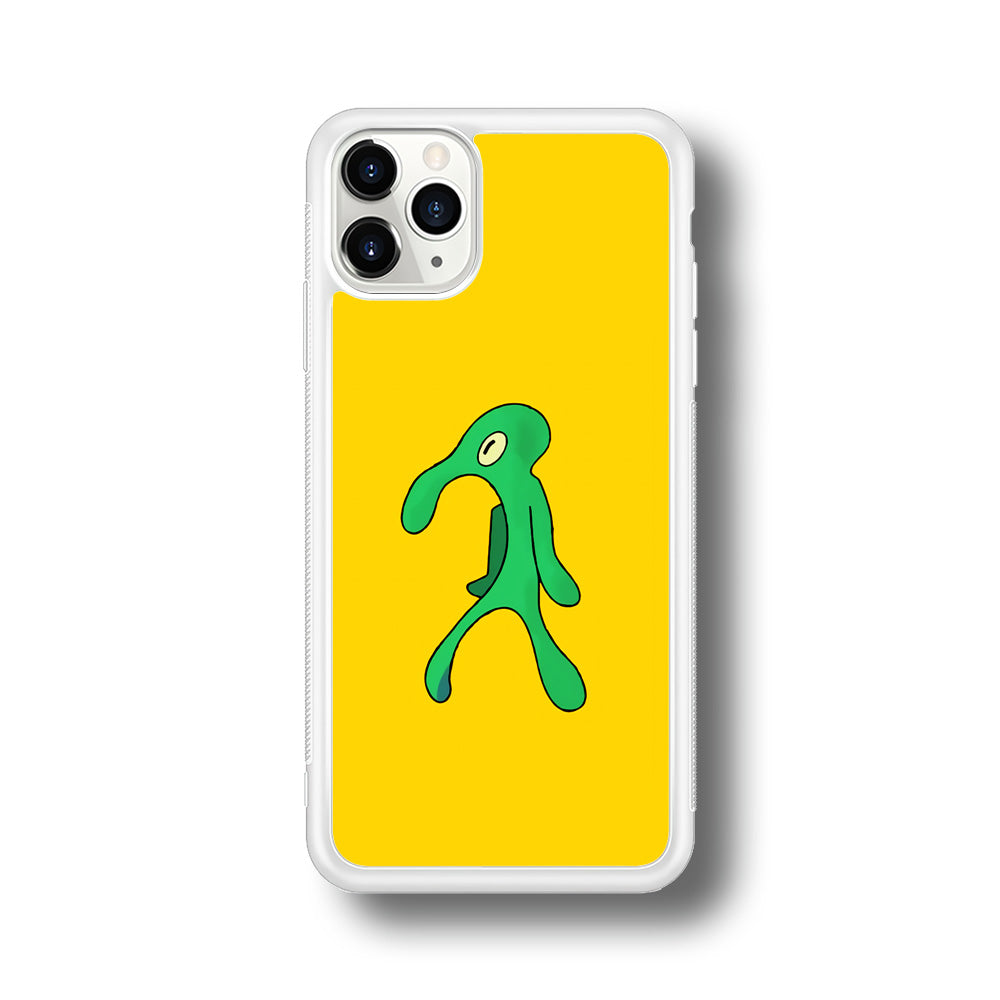 Squidward Painting Masterpiece iPhone 11 Pro Max Case-Phone Case-Rubber White (2D Case)-Altracase